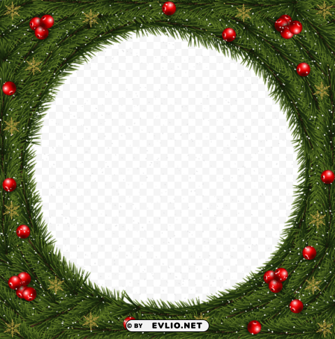 Christmas Frame Transparent PNG Image With Isolated Transparency