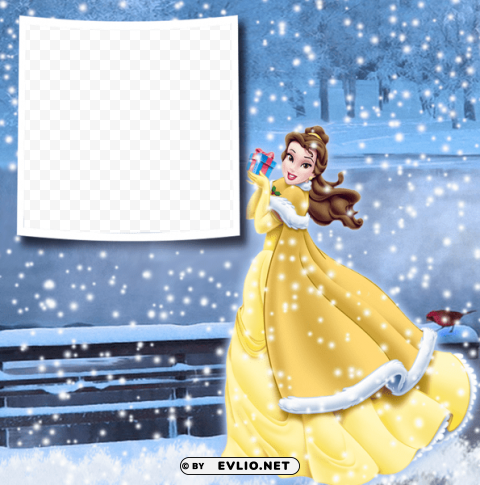 transparent christmas winter princess bellaframe PNG without watermark free