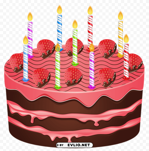 birthday cake Clear Background PNG Isolated Graphic Design