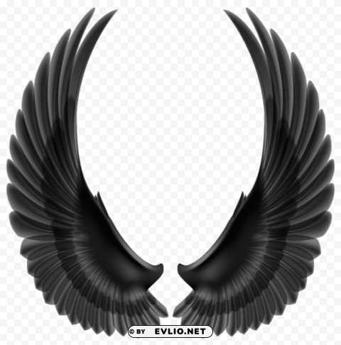 black wings Clear PNG pictures bundle