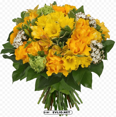 PNG image of bouquet of flowers Clear Background Isolated PNG Object with a clear background - Image ID eee028b9