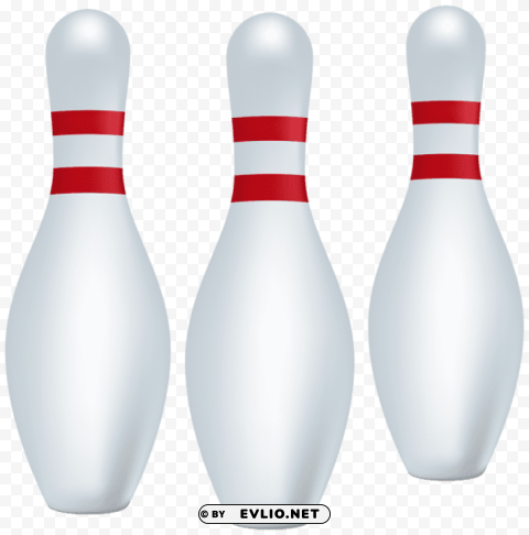 bowling pins Clear Background Isolated PNG Graphic