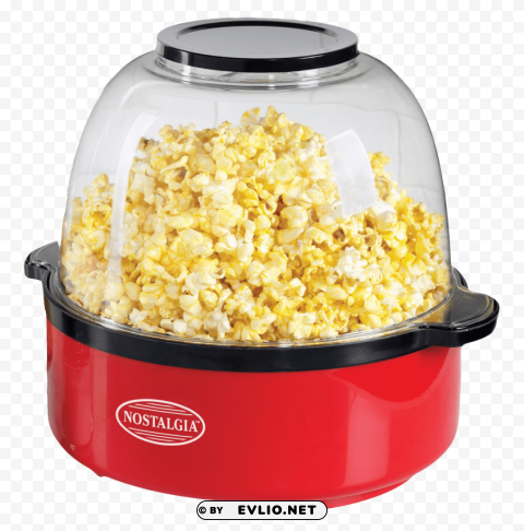 Electric Popcorn Maker PNG Image with Isolated Subject