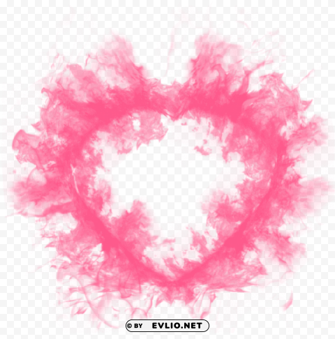 heart smoke pink Transparent Background PNG Isolation PNG transparent with Clear Background ID 6078d033