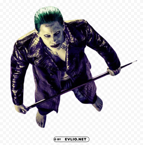 joker suicide squad Isolated Artwork in Transparent PNG Format