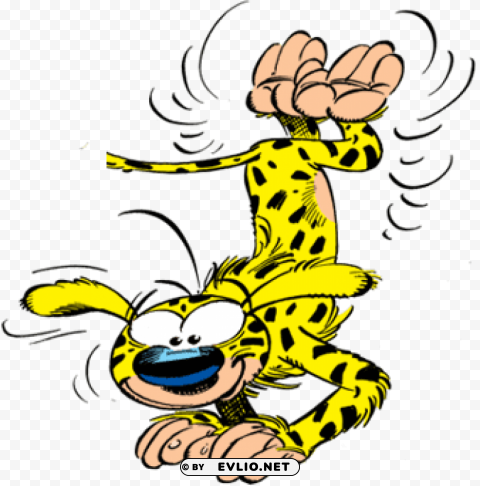 marsupilami upside down PNG file without watermark clipart png photo - e03a1e03