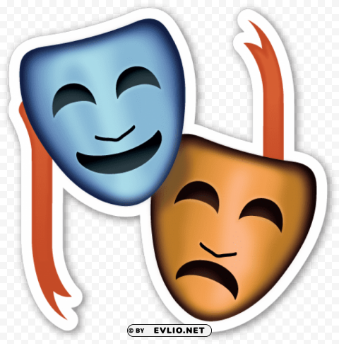 performing arts emoji PNG images for mockups