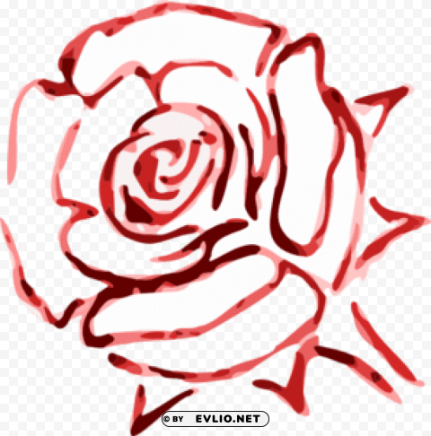  Rose Outline S Isolated Design In Transparent Background PNG