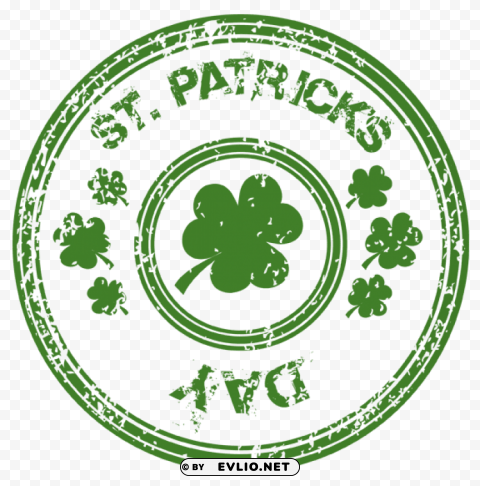 st patricks day stamp with shamrock Transparent background PNG gallery