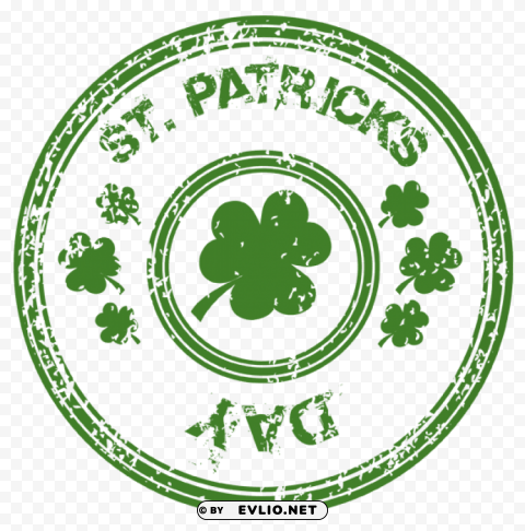 st patricks day stamp with shamrock Transparent background PNG gallery png images background -  image ID is b0c56d6e