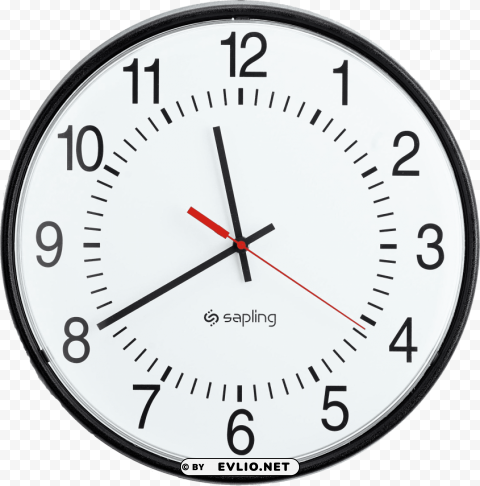 wall clock PNG Isolated Object on Clear Background