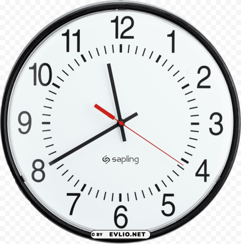 Wall Clock PNG Isolated Object On Clear Background