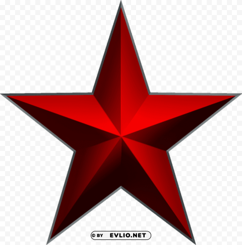 red star Isolated Object in HighQuality Transparent PNG