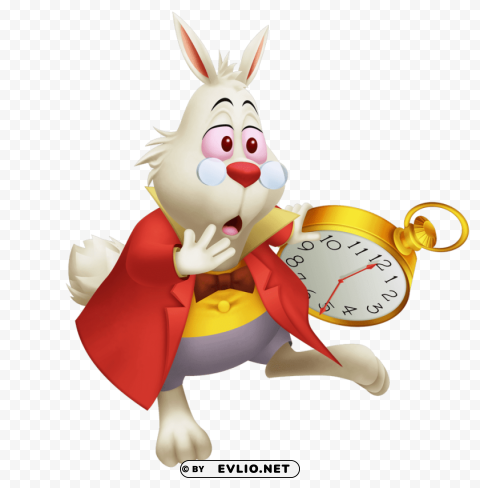 alice in wonderland rabbit PNG with transparent background free