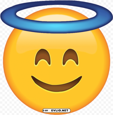 Angel Emoji PNG Image With Transparent Cutout