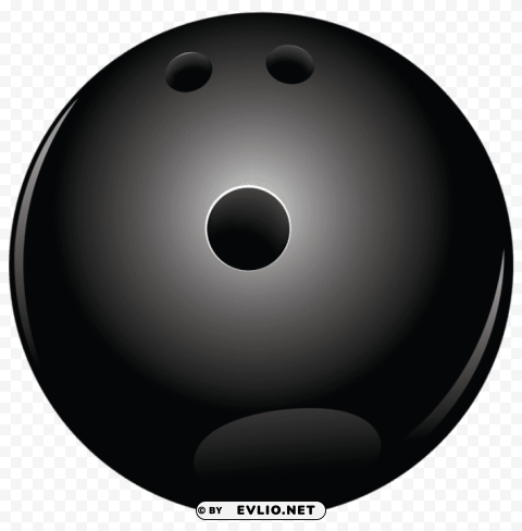 black bowling ball vector Clean Background Isolated PNG Design