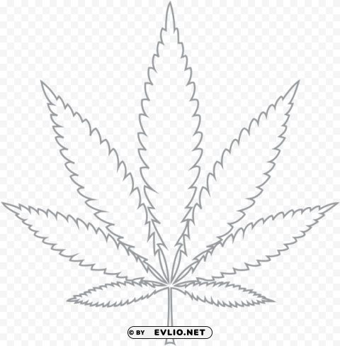 Cannabis Leaf Black And White Transparent PNG Graphics Bulk Assortment
