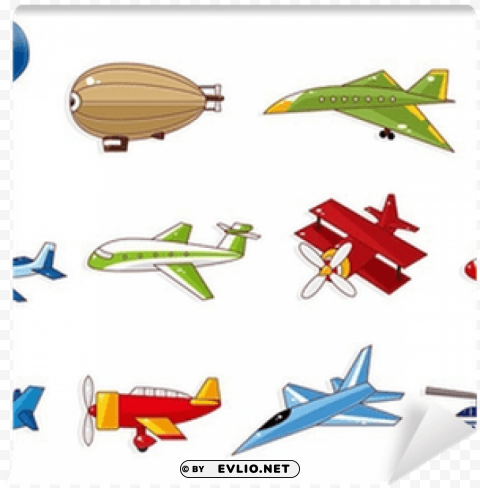 cartoon airplane Isolated Icon on Transparent Background PNG