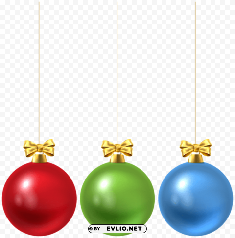 Christmas Ball Set HighQuality Transparent PNG Isolated Art