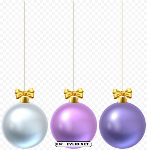 christmas ball set HighQuality Transparent PNG Isolated Artwork