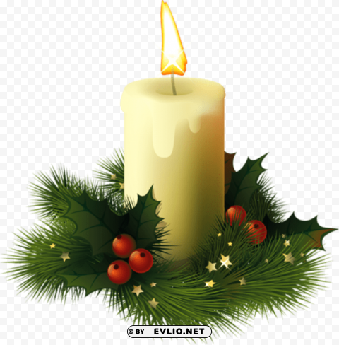 Christmas Candle PNG Transparent Stock Images