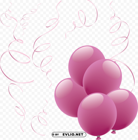 Purple Group of Balloons - - Image ID 78ba28e7 Transparent PNG graphics archive