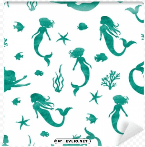 mermaid pattern Transparent PNG Isolated Graphic Design PNG transparent with Clear Background ID 759ed56e