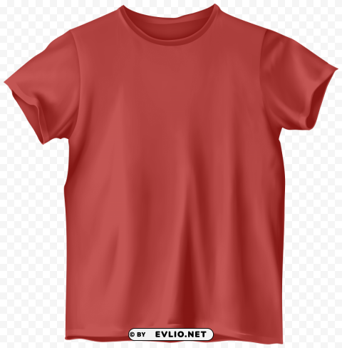 Red T Shirt PNG Image Isolated With Transparency