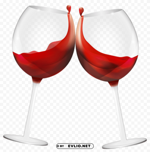 Wassail Wine Glasses Isolated Element On Transparent PNG