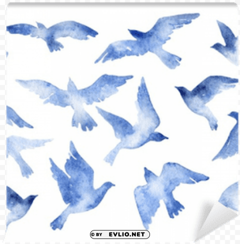 Watercolor Texture Bird PNG Images With Transparent Space