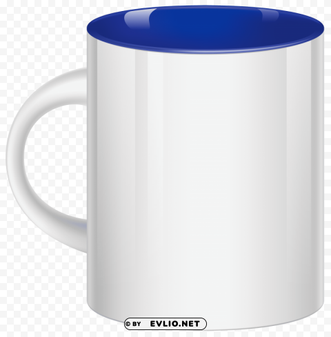 white blue cup PNG with clear overlay clipart png photo - a509ea58