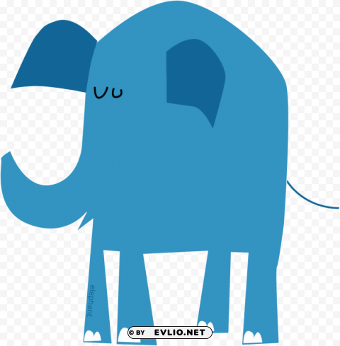blue elephant shower curtain Clear Background PNG Isolated Graphic