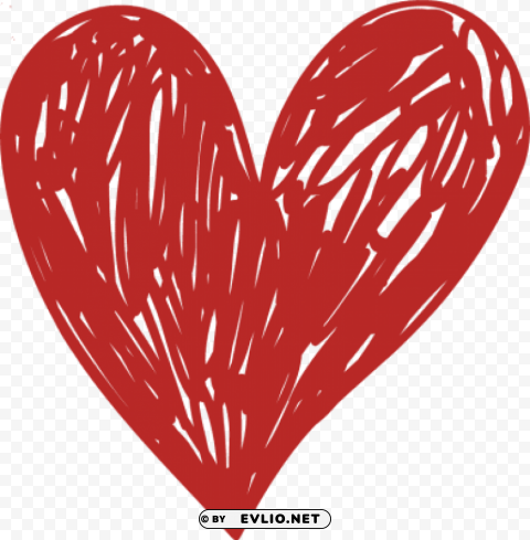 hand drawn heart no background HighResolution PNG Isolated Artwork