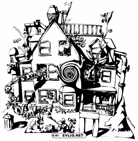 house house art PNG transparent backgrounds