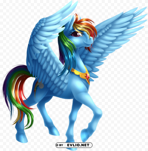 my little pony rainbow dash sad lying Clear Background PNG Isolated Item