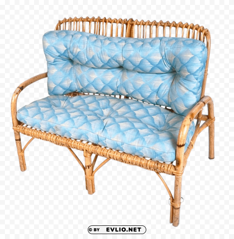 blue wooden sofa PNG transparent designs