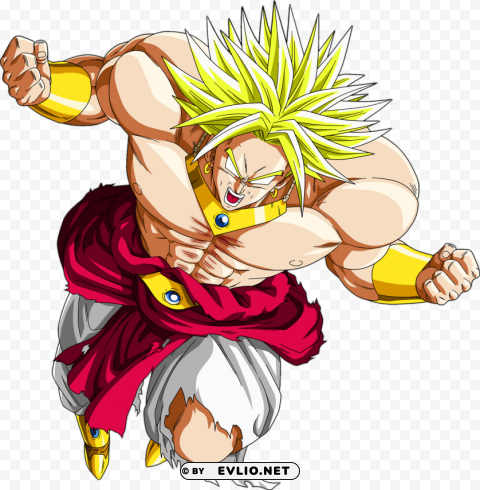 broly dragon ball High-resolution transparent PNG images set