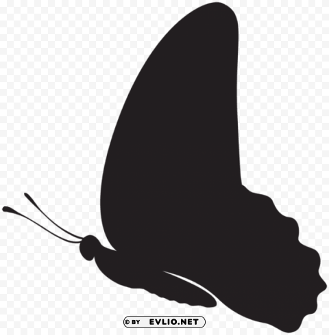 Butterfly Silhouette Isolated Illustration On Transparent PNG