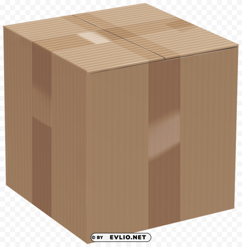 cardboard box PNG images with transparent layering