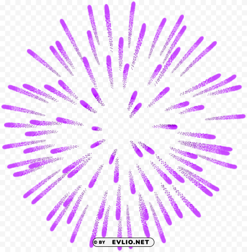 firework purple Isolated Design in Transparent Background PNG