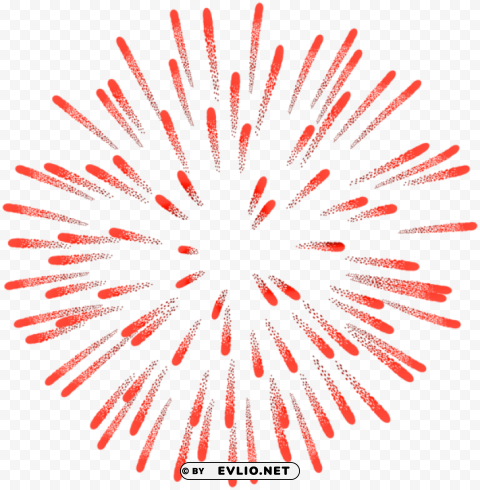 Firework Red Isolated Character On Transparent PNG