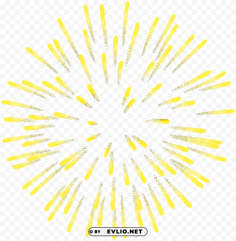 firework yellow Isolated Design Element in HighQuality PNG