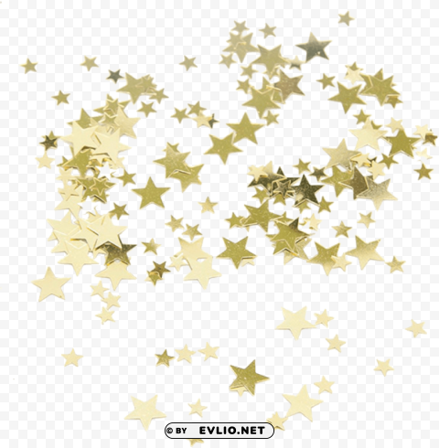 gold star confetti Clear background PNG images comprehensive package