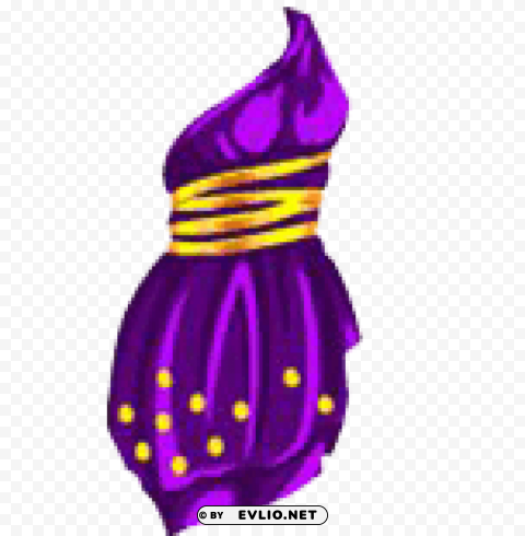 legends artemis dress purple PNG Graphic Isolated on Transparent Background