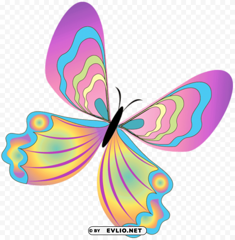 painted butterfly PNG images free download transparent background clipart png photo - 0f57171a