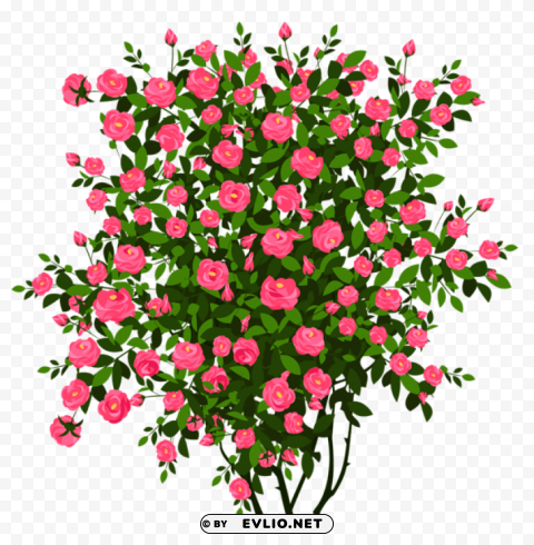 PNG image of pink rose bushpicture PNG files with no backdrop required with a clear background - Image ID 60af1da6