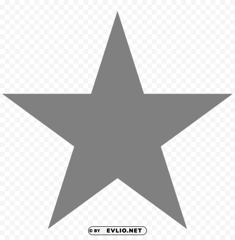 silver star Isolated Artwork in HighResolution Transparent PNG