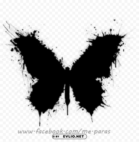 black butterfly tattoo Alpha channel PNGs