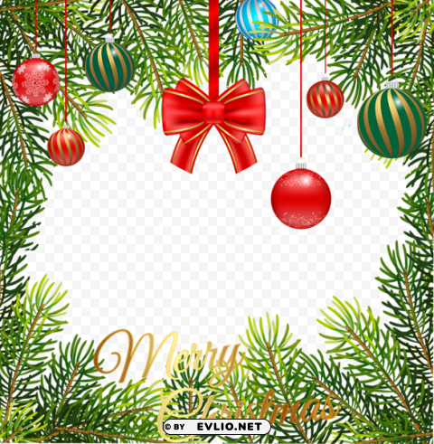 christmas border PNG images for graphic design