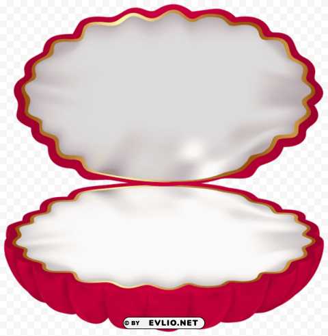 clamshell jewelry box PNG clipart with transparent background